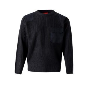 Producto de un jersey de punto negro para industria base