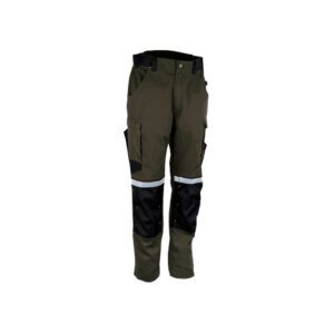 Producto de pantalón verde oscuro con detalle negro para industria base
