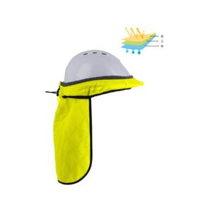 Capucha verde para casco de protección para epis